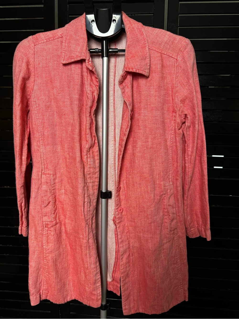 Eileen Fisher Women’s Coral Knit Longline Jacket